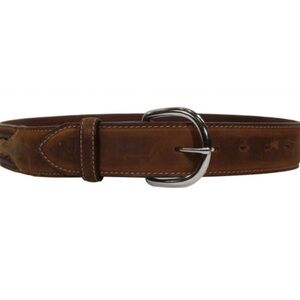 Tony Lama Laced Edge Horsehair Ribbon Western Leather Belt